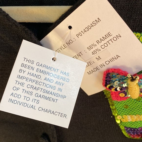 Emma Tricot 2003 Flip Flop cardigan kitschy sweater New With Tags size M - Picture 8 of 8